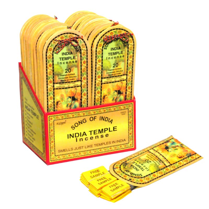 Benjamin International - India Temple 25 Gram Sticks