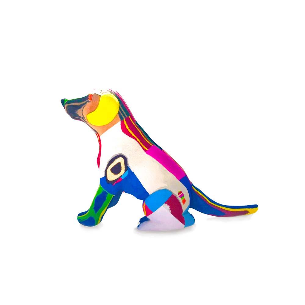 Sitting Lab Dog Flip Flop Sculpture- Ocean Sole