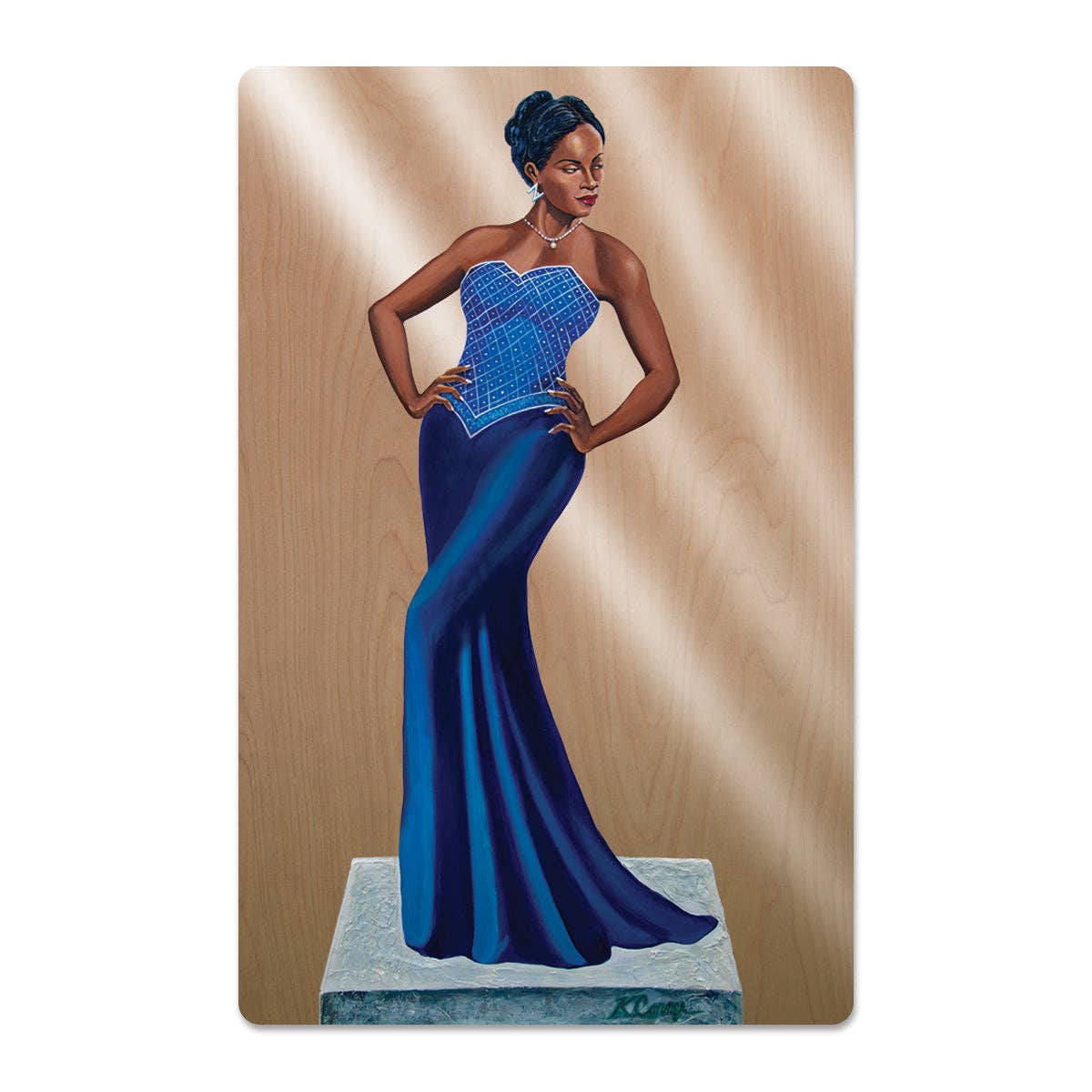 Diva In Blue Magnet-African American Expressions