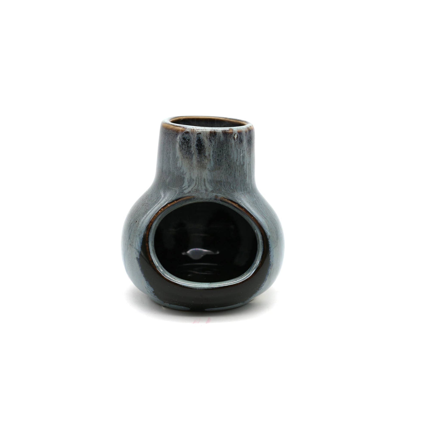 Black Ceramic Palo Santo Mini Chimney - Designs By Deekay, Inc.