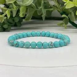 8MM Crystal Gemstone Stretch Bracelet