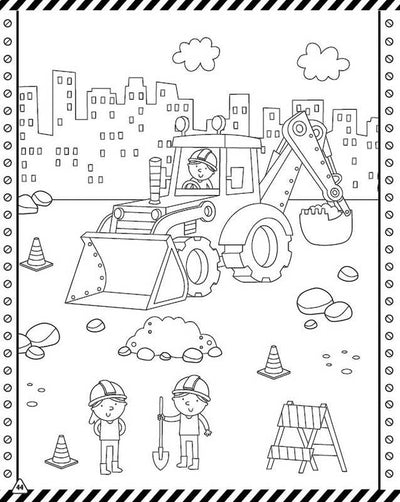 Simon & Schuster - Trucks & Diggers: Sticker Art & Coloring by