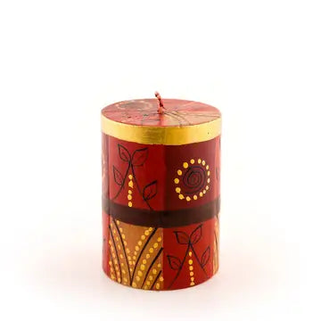 Thumbprint Safari Gold Candle Votive - Set of 6