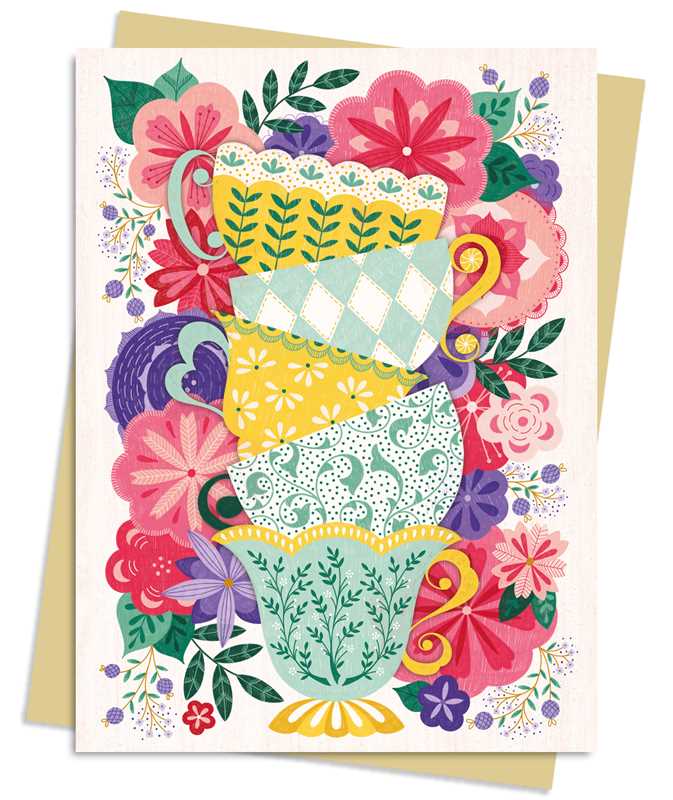 Jenny Zemanek: Teacups Greeting Card Pack by-Simon & Schuster