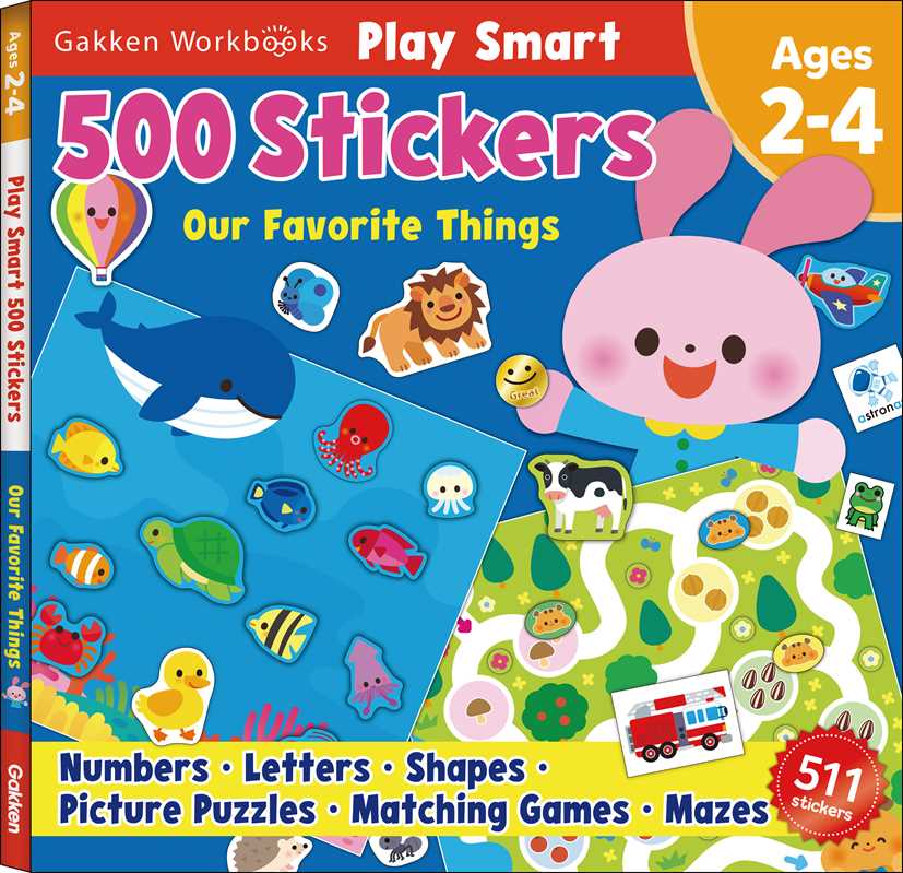 Simon & Schuster - Play Smart 500 Stickers Our Favorite Things by Gakken early childhood experts