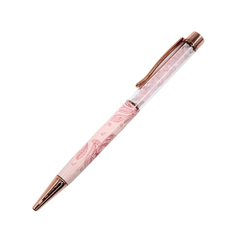 Earths Elements Wellness - Pink Hamsa Pen, Rose Gold