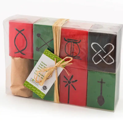 Thumbprint Kwanzaa Candle - 7 Piece Cube Set