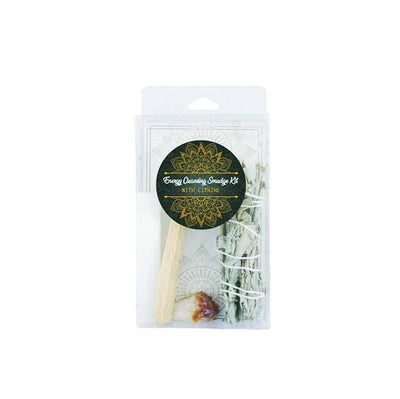 Energy Cleansing Smudge Kit w/ Citrine-Designs by Deekay Inc.