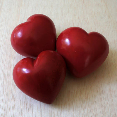 Large Heart Paperweight, Red-Venture Imports LLC