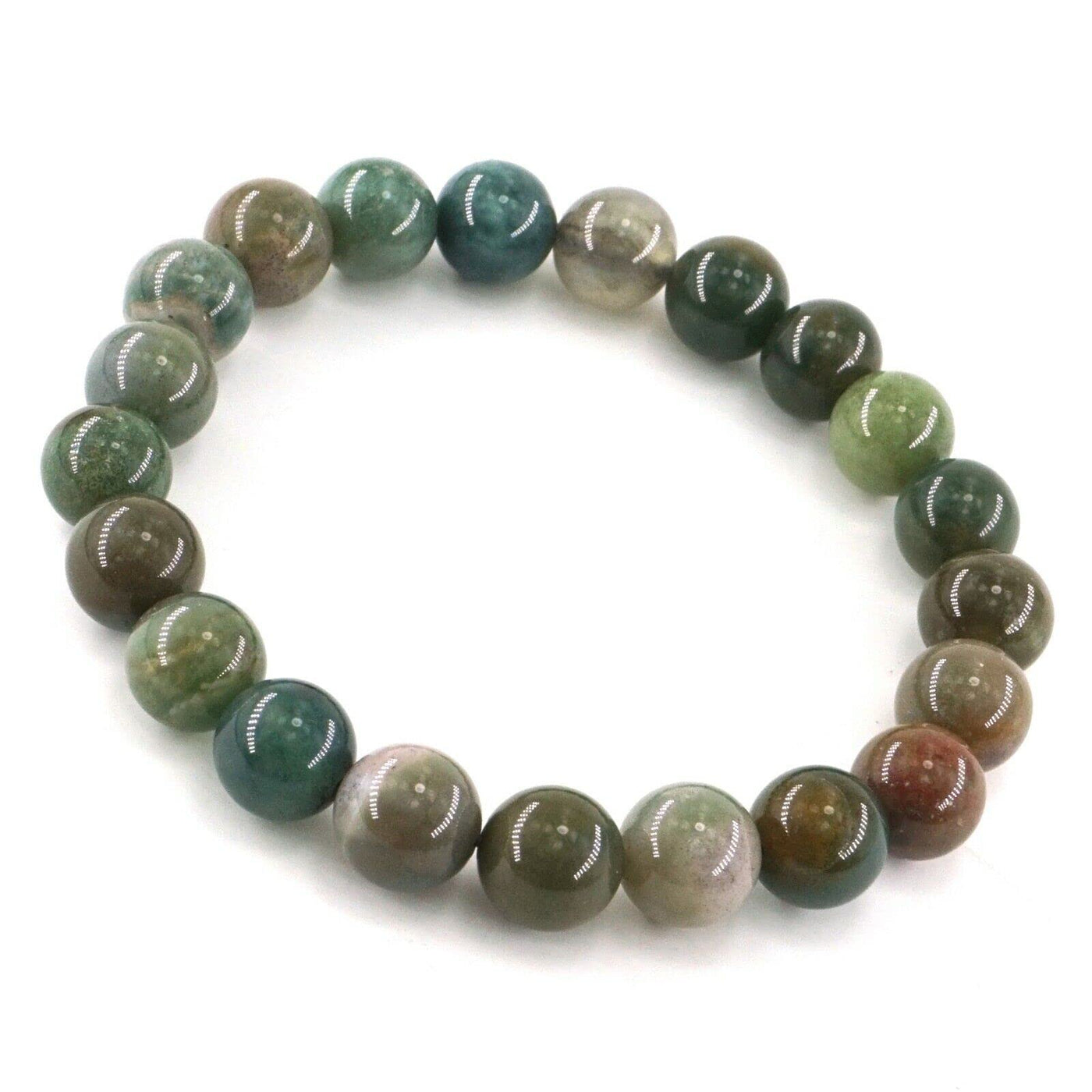 8mm Crystal Gemstone Energy Bead Stretch Bracelets - Benjamin International