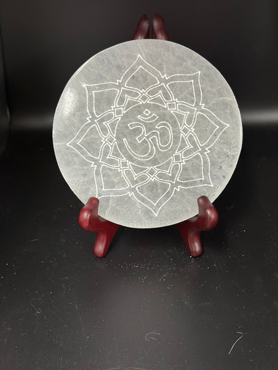 Selenite Charging Om Plate