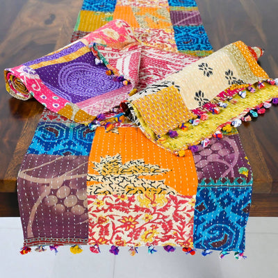 Sevya Handmade - Kantha Table Runner