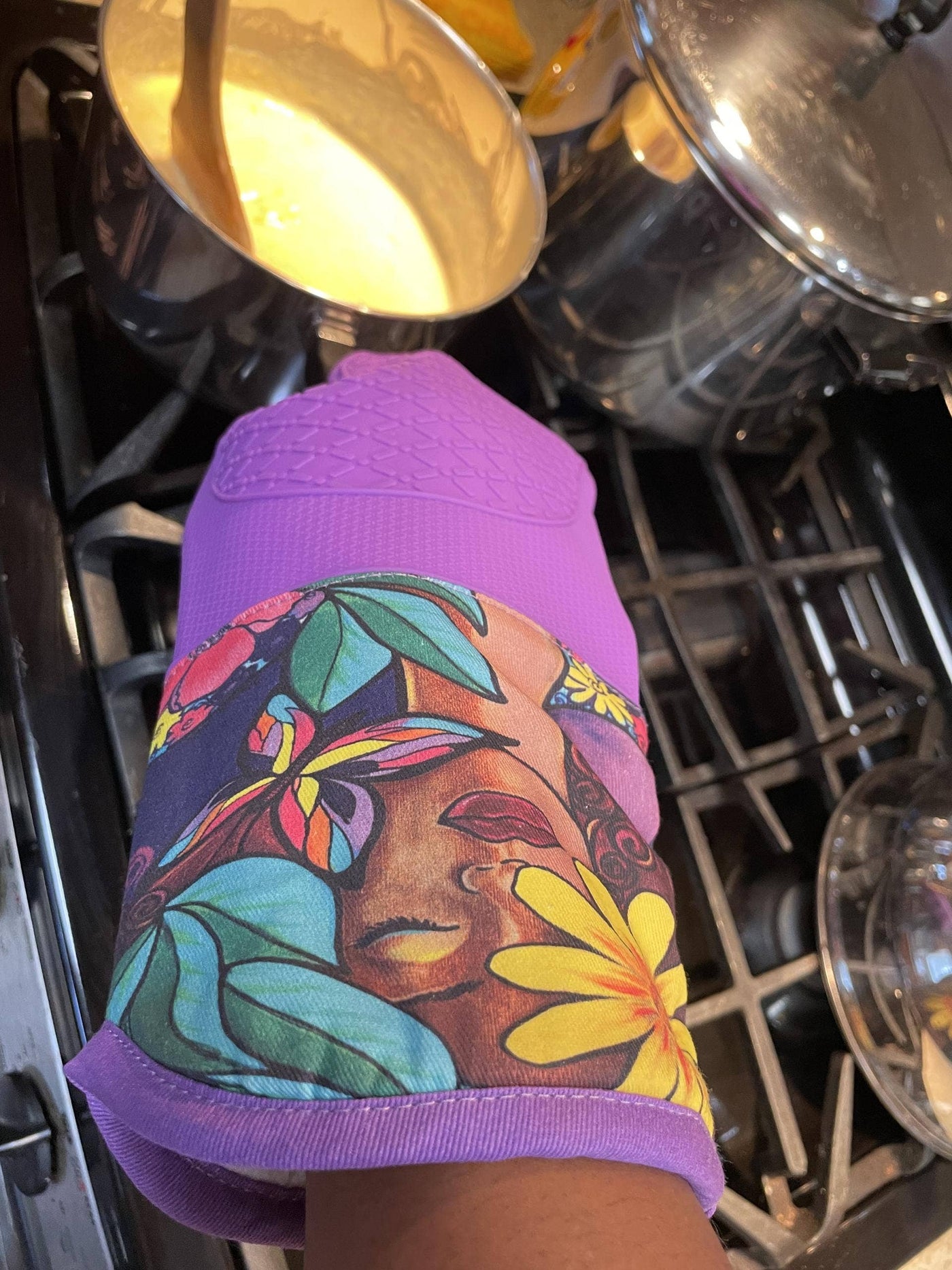 Oven Mitt & Potholder Set Garden Spirit-Shades of Color, LLC