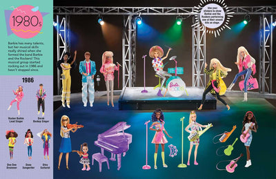 Simon & Schuster - Barbie: Super Sticker Book: Through the Decades by Marilyn Easton