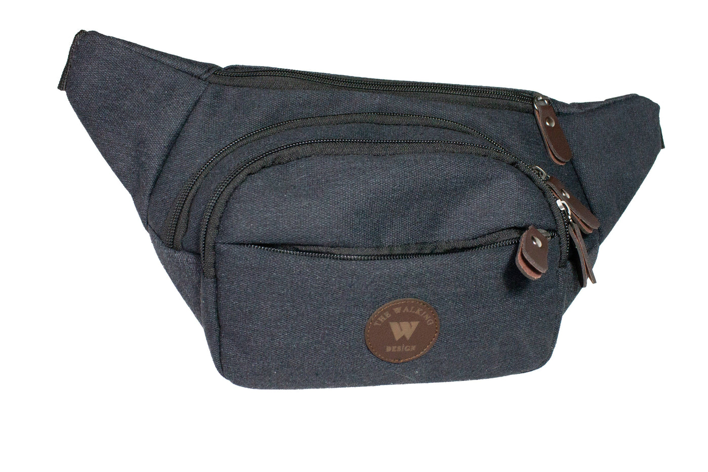 Canvas Unisex Fanny Pack Waist Adjustable Bag Black-Crete Trading Inc.