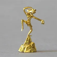 Monkey on Rock Incense Stand Gold