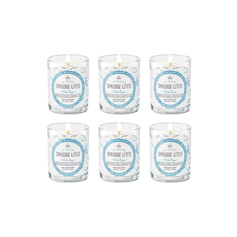 Designs by Deekay Inc. - 'Smudge Lites' White Sage Votive Smudge Candle (6)