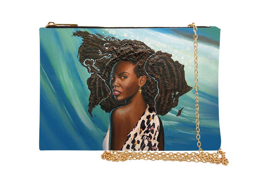 African American Expressions - Wonderfully Made Chain Purse