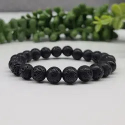 8MM Crystal Gemstone Stretch Bracelet