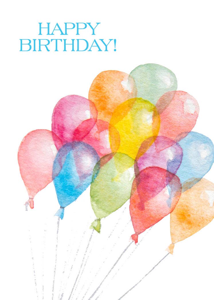 RSVP Gifts And More - Balloons - Birthday Card