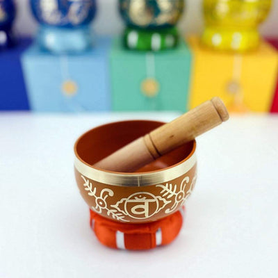 Brass Tibetan Singing Bowls - Chakra Bowls