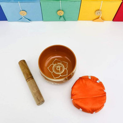 Brass Tibetan Singing Bowls - Chakra Bowls