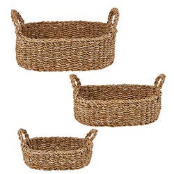 Oval Tray Basket Set-47th & Main (Creative Brands)