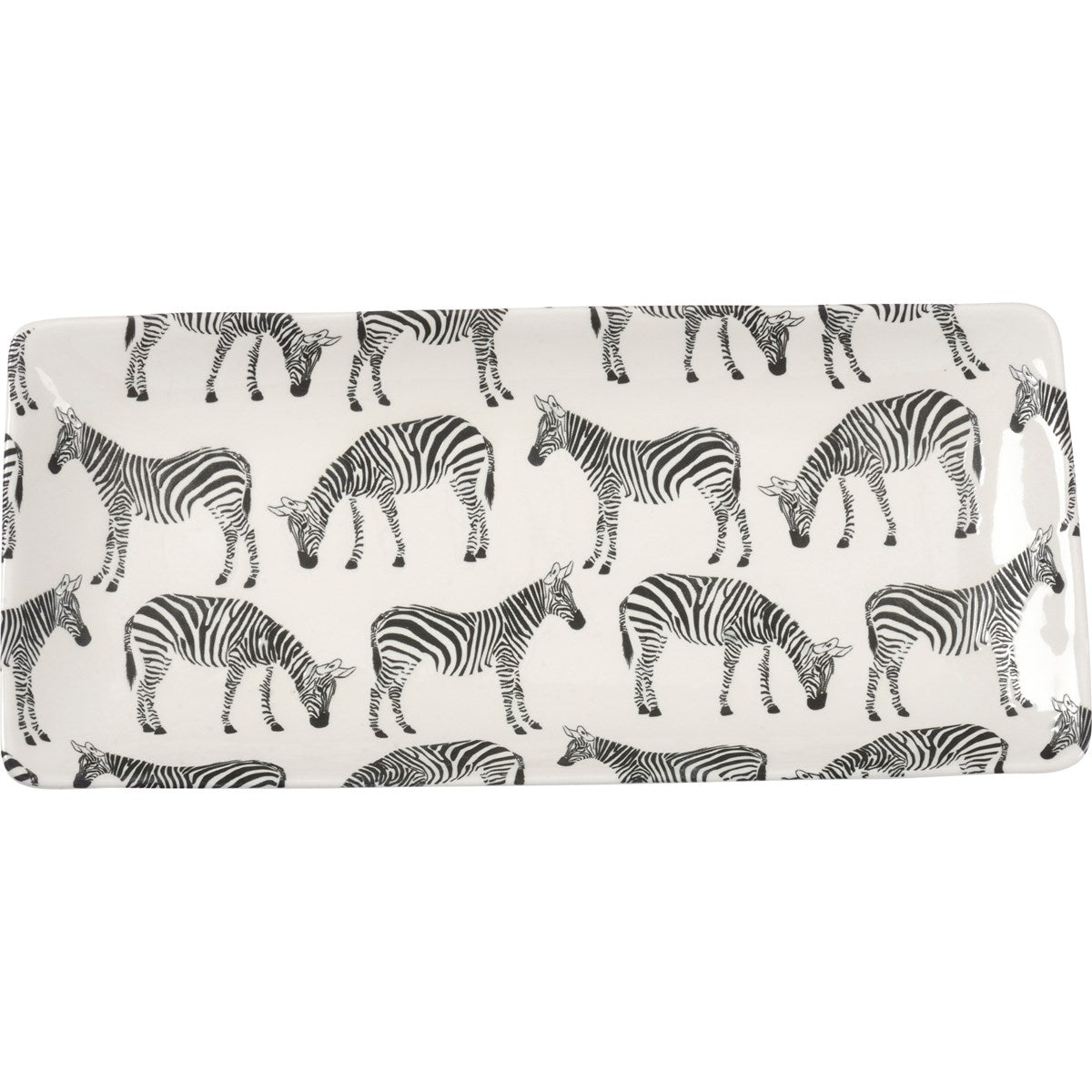 Platter Zebra Rectangle