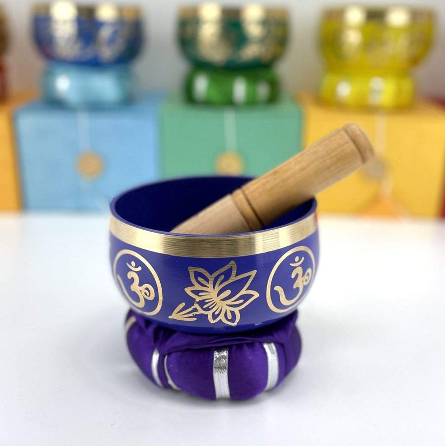 Brass Tibetan Singing Bowls - Chakra Bowls