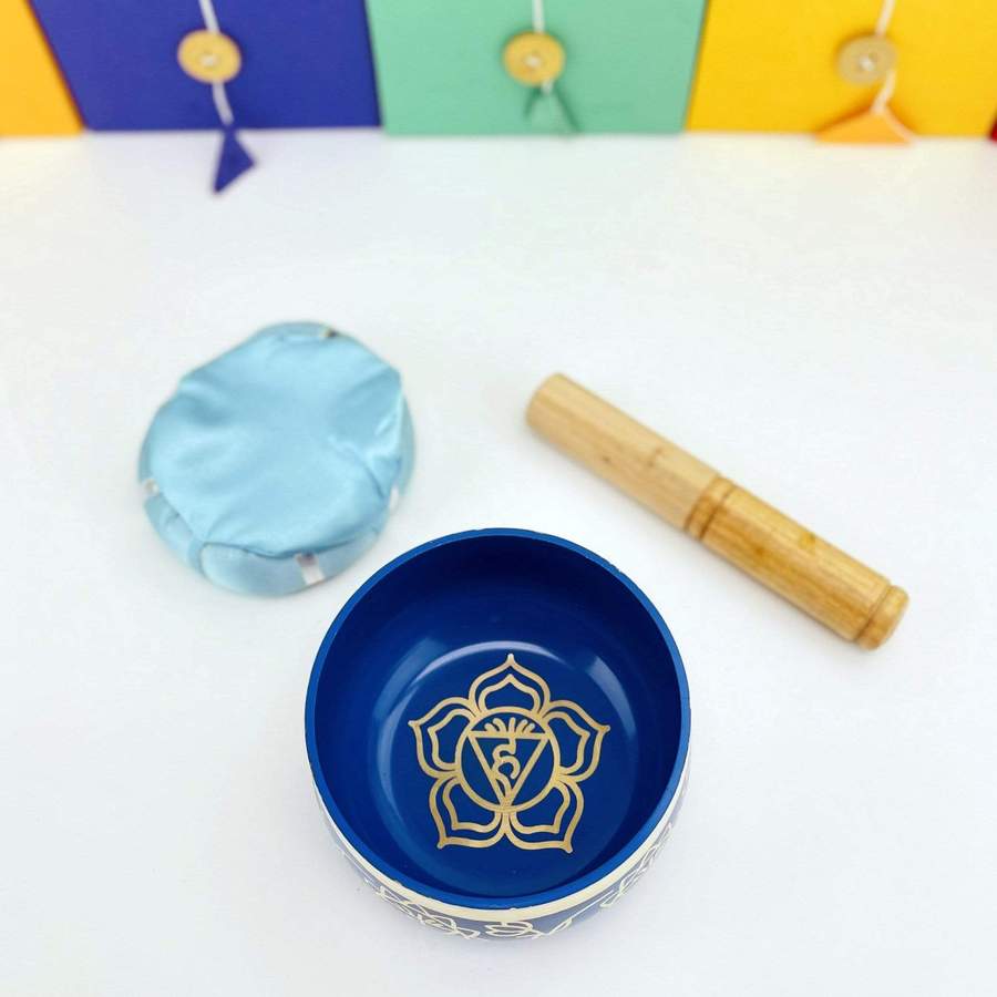 Brass Tibetan Singing Bowls - Chakra Bowls