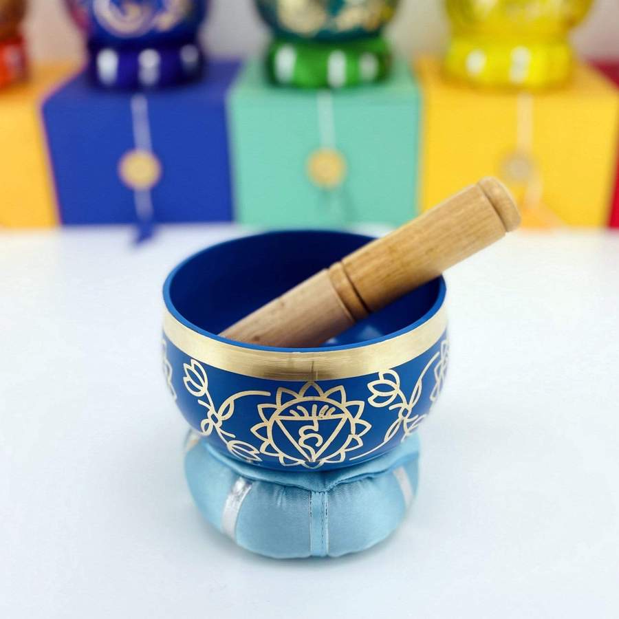 Brass Tibetan Singing Bowls - Chakra Bowls