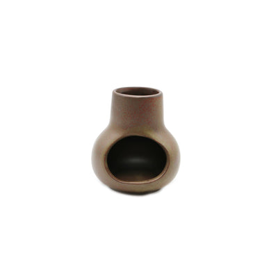 Brown Ceramic Palo Santo Mini Chimney - Designs By Deekay, Inc.