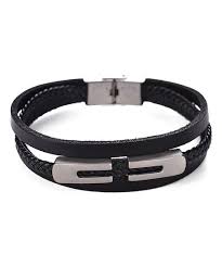 LOCK LEATHER BRACELET