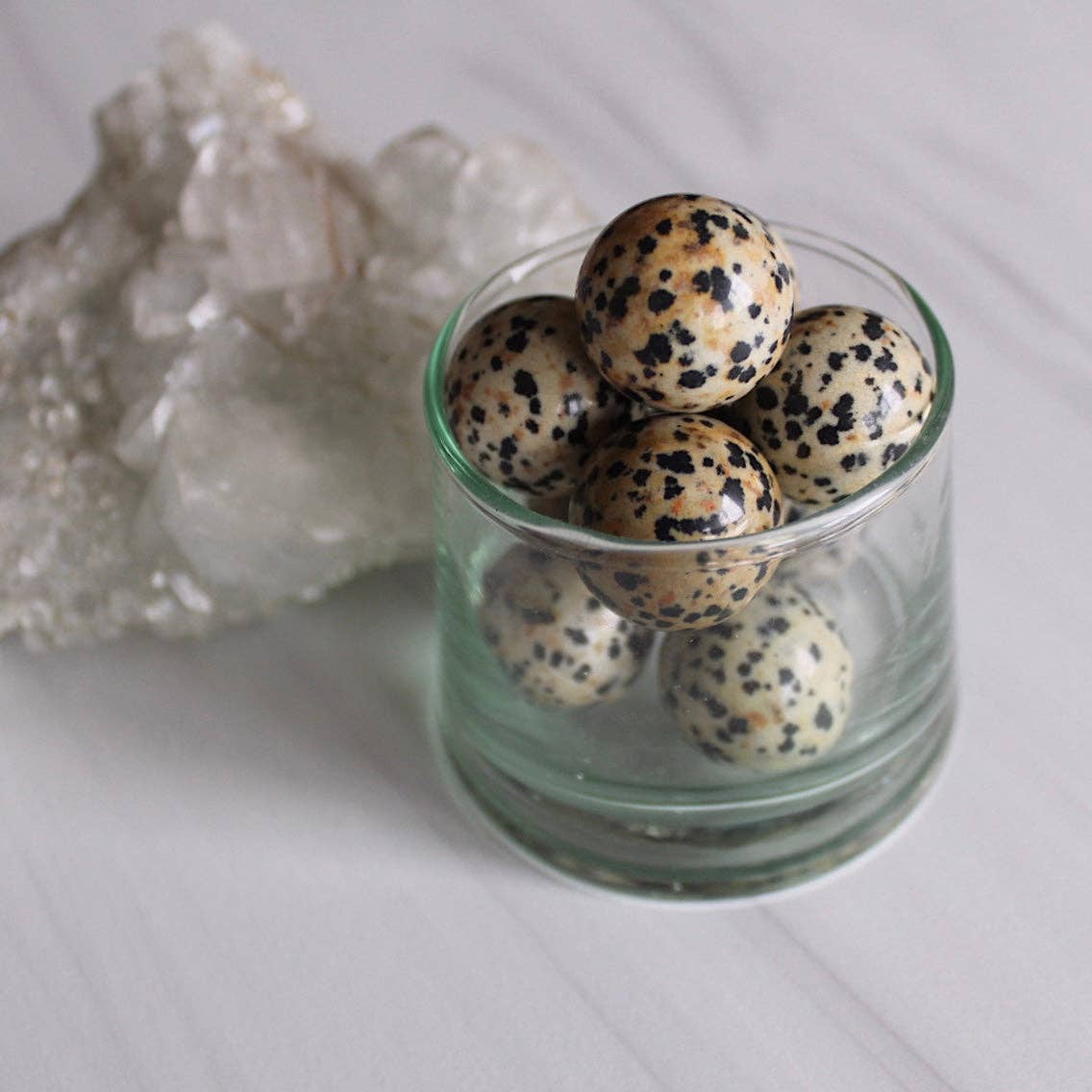 Dalmatian Jasper Mini Sphere (Crystals & Stones) - Pebble House