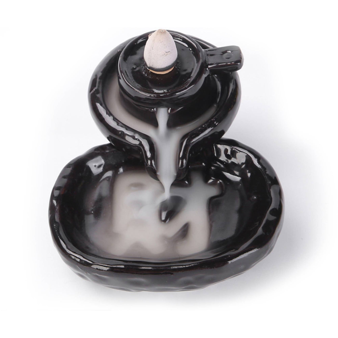 Teapot Ceramic Backflow Incense Cone and Stick Burner