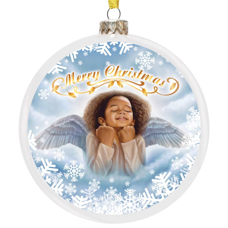 African American Expressions - ORN03 Little Angel Christmas Ornament