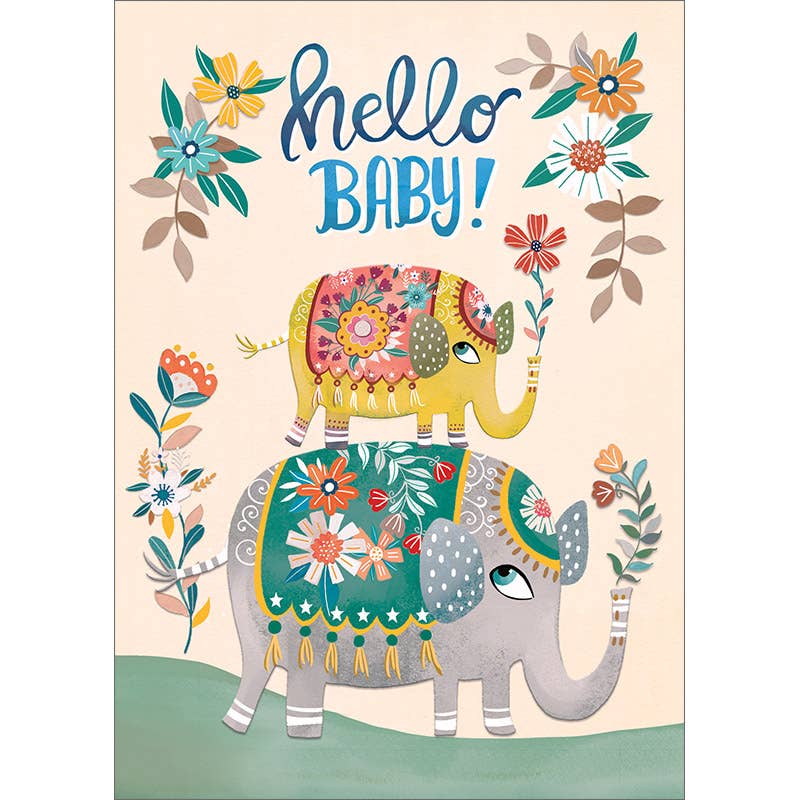 Amber Lotus Publishing - Elephant Baby Greeting Card