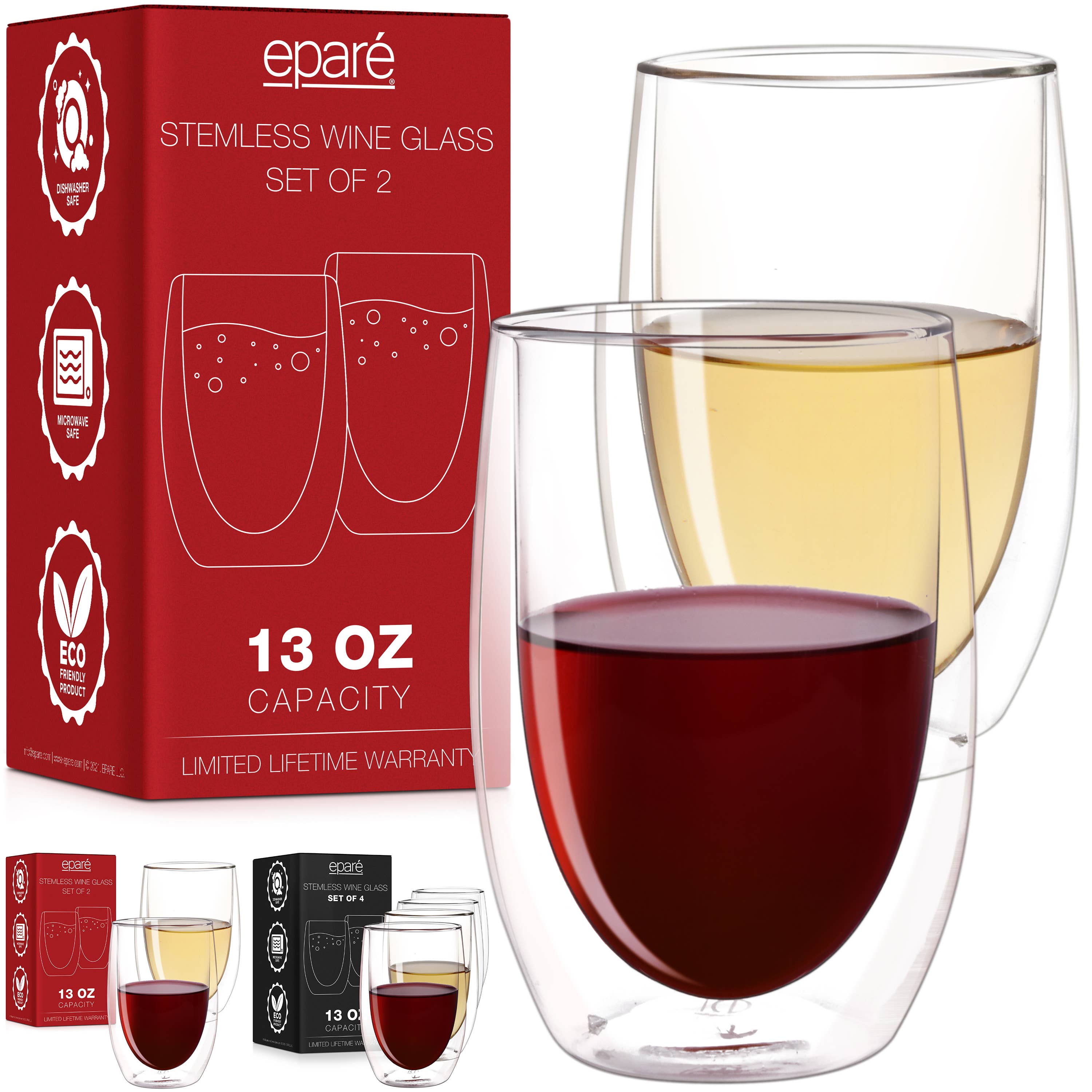 Epare Double-Walled Wine Glasses – Cultural Interiors