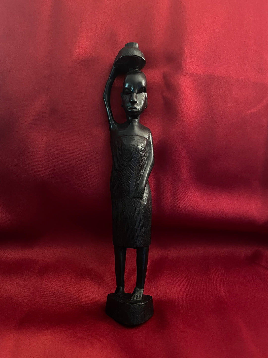 Large Hand Carved Wooden good African Statue 23