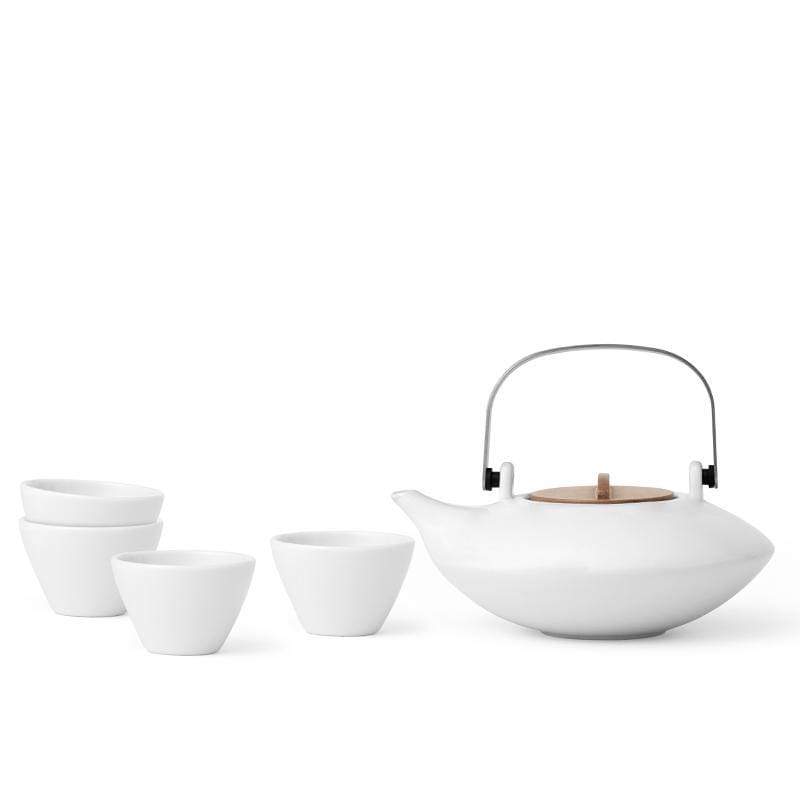 VIVA - Pure™ Porcelain teapot (0.35L) with cups (0.04L)