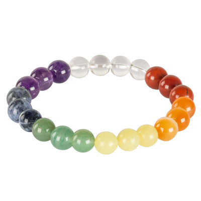 10mm Crystal Gemstone Energy Bead Stretch Bracelets - Benjamin International