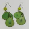 Tagua Nut Organic Nutshell Earrings by Peruvian Art