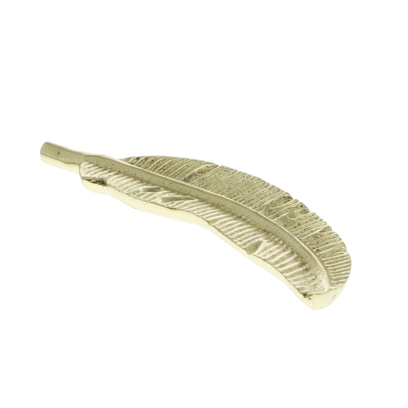 Cast Metal Feather-Brass