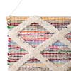 LR Home - Boho Chindi Textured Diamond Woven Wall Hanging