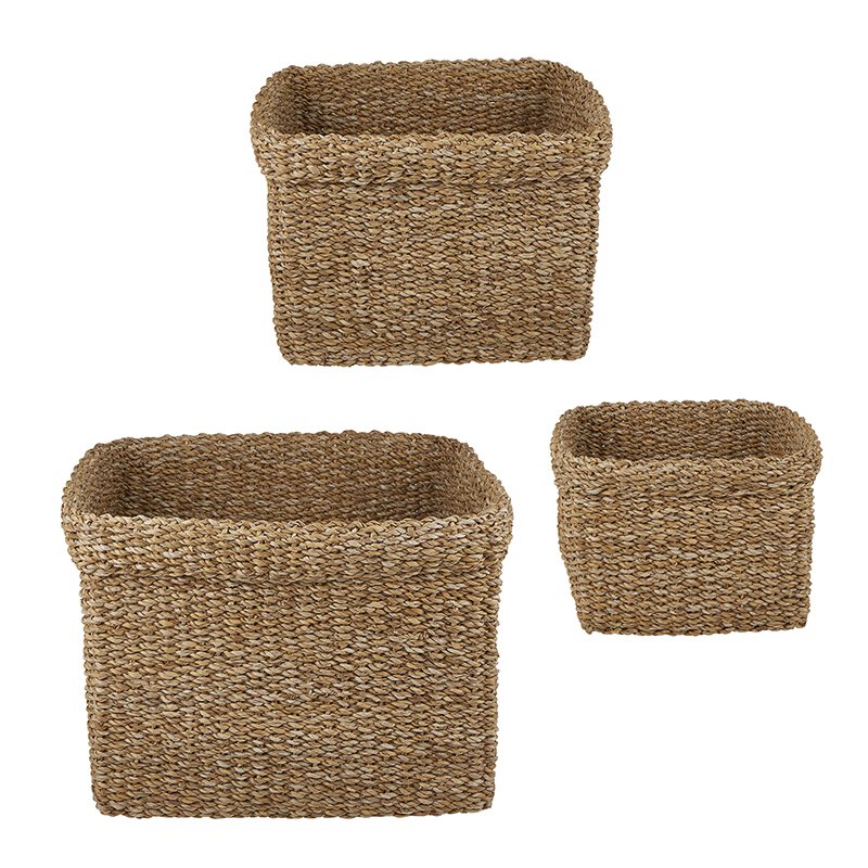 Large Square Basket- Set of 3