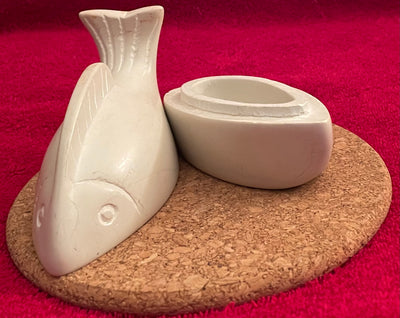 Soap Stone Fish/Whale Trinket Holder