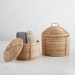 Rattan Box with Lid