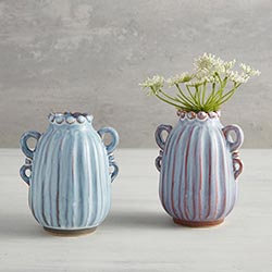 Sky Blue Amphora Vase