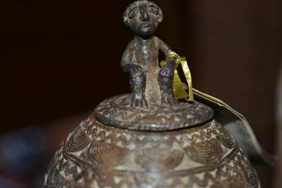 Lobi Bronze Lidded Jar