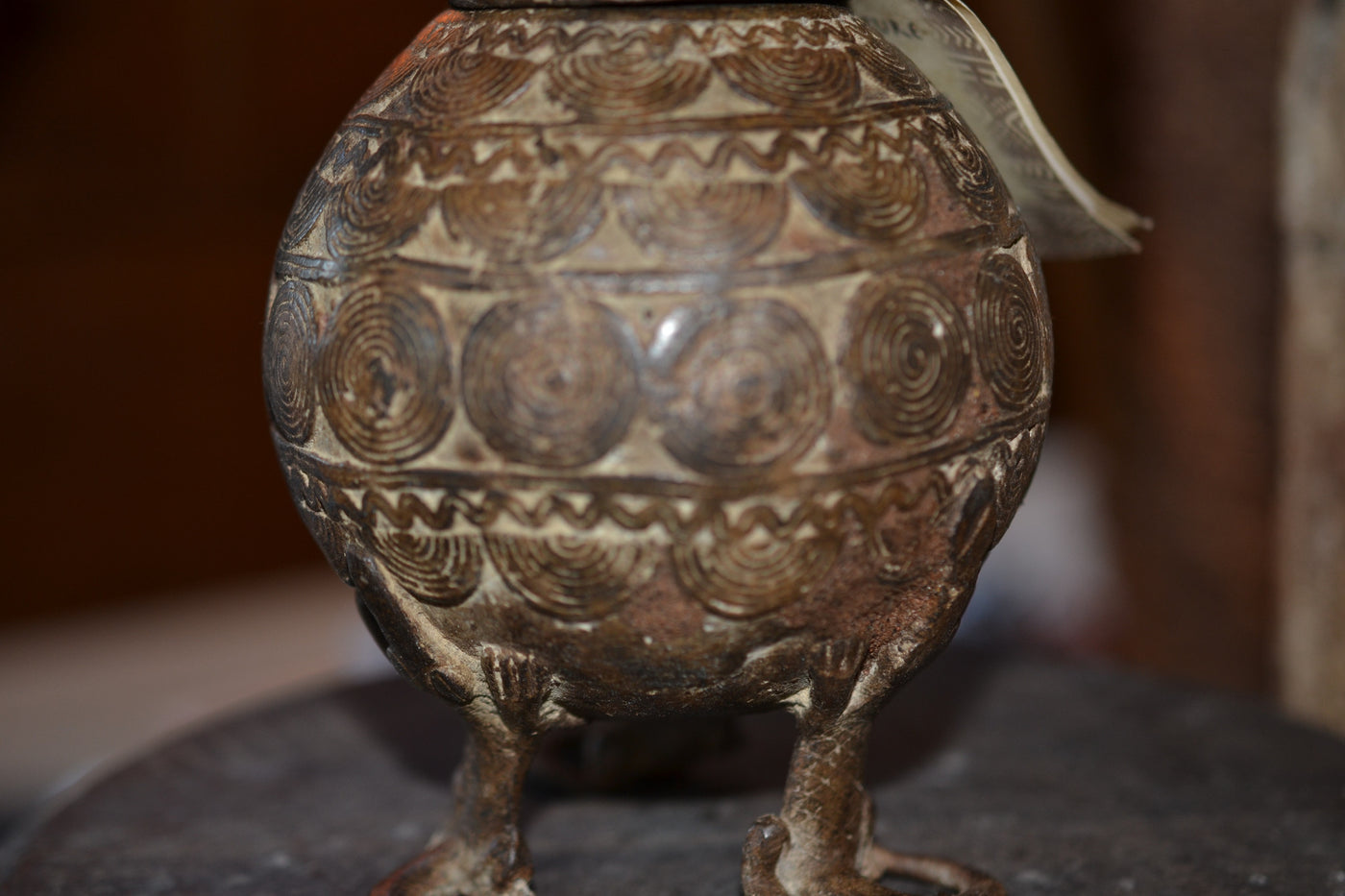 Lobi Bronze Lidded Jar